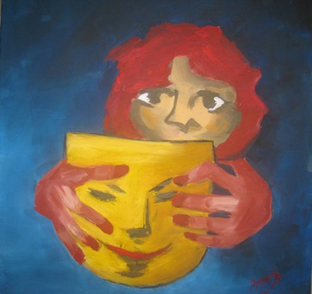 "Ich bin wie ich bin * _50 x 50 cm _ Acryl_Expressionismus